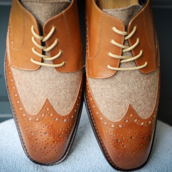 Paul Fredrick Other - Paul Fredrick 8.5-M Cognac Spectator Oxford Mens Dress Shoes